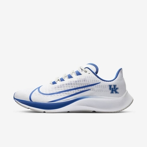 Chaussure De Running Nike College Zoom Pegasus 37 (Kentucky) Blanche 8147-526 White/Pure Platinum/Night Silver/Game Royal Homme | JTO-98259527